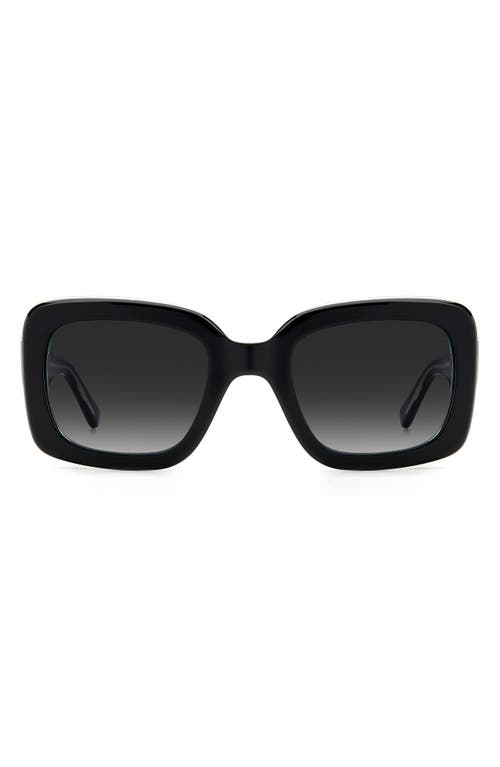 bellamys 52mm gradient rectangular sunglasses in Black/Grey Shaded