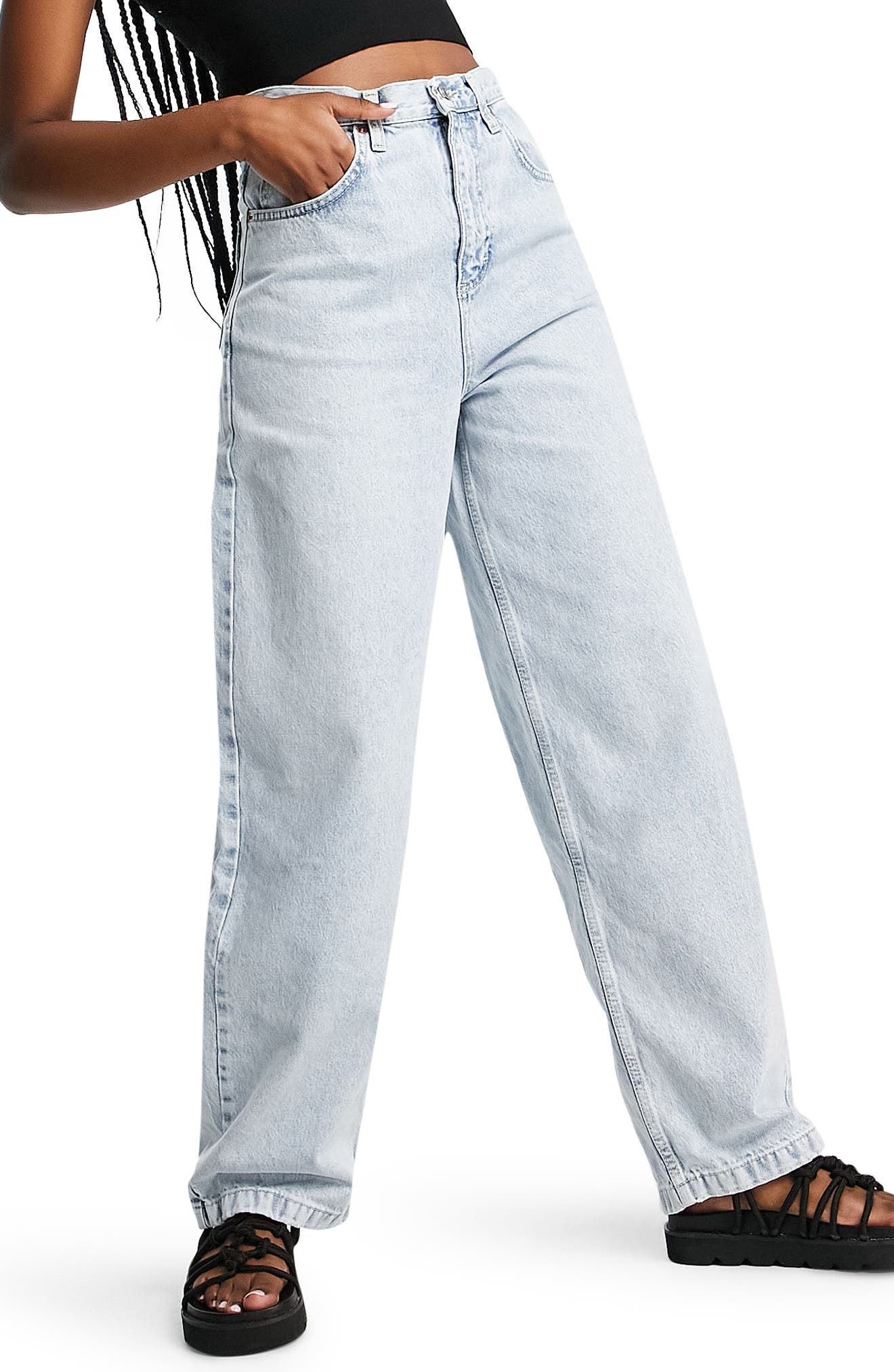 high waisted baggy jeans levis