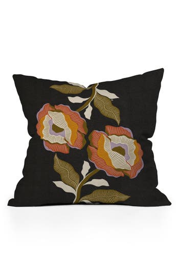 Deny Designs Together Ii Accent Pillow In Black-white