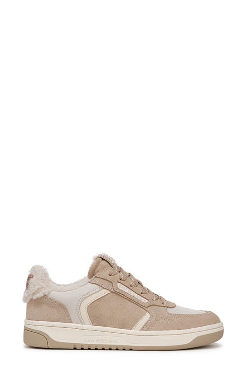 Shop Sam Edelman Harper Cozy Faux Shearling Sneaker In Light Oat/nature Mist