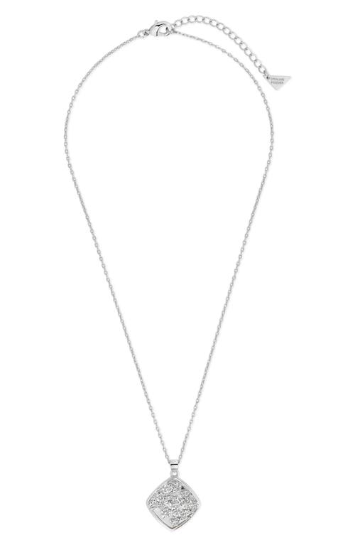 Sterling Forever Ophelia Flower Medallion Pendant Necklace in Silver at Nordstrom