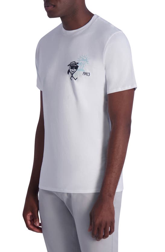 Shop Karl Lagerfeld Paris Hawaiian Karl Graphic T-shirt In White