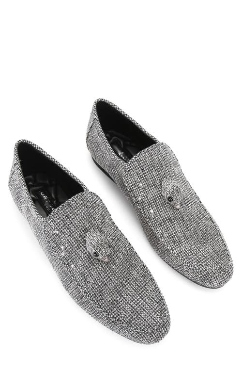 Kurt Geiger London Hugh Tweed Venetian Loafer In Silver