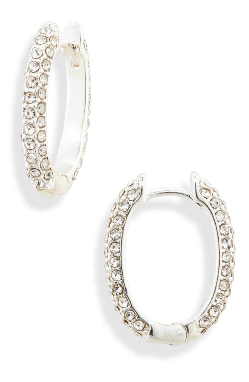 Bp. Crystal Hoop Earrings In Sterling Silver Crystal