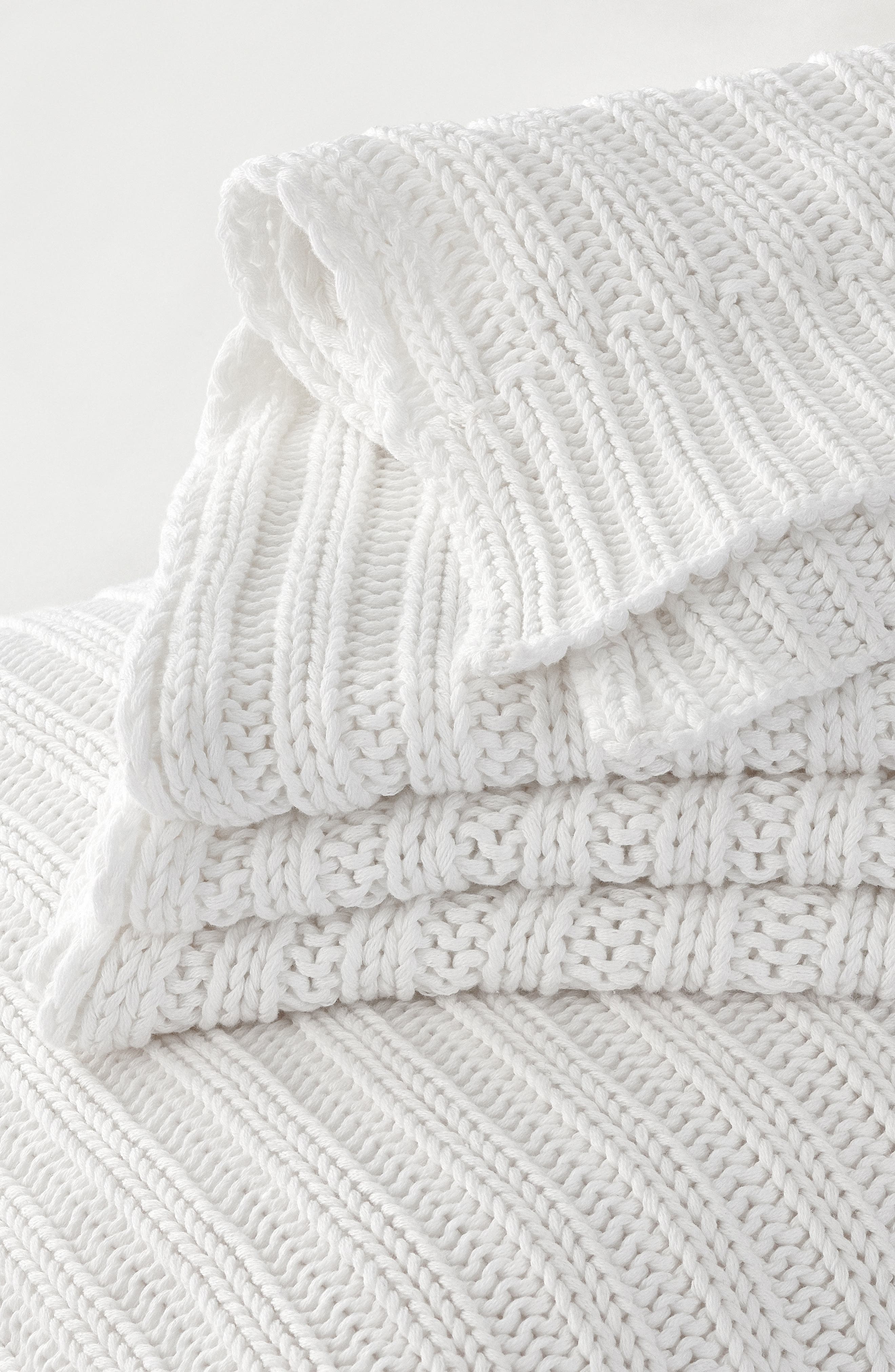 The White Company Bailey Rib Throw Blanket Nordstrom