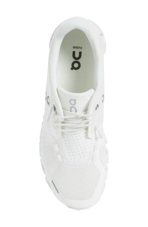 Shop On Cloud 5 Running Shoe In Undyed White/white