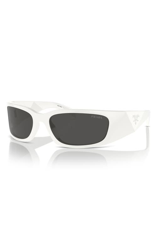 Prada 60mm Symbole Butterfly Sunglasses In Bone