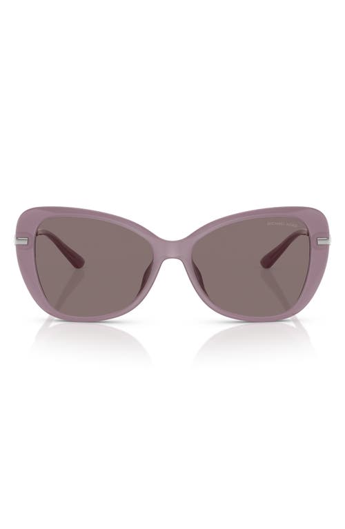 Michael Kors 56mm Butterfly Sunglasses In Violet