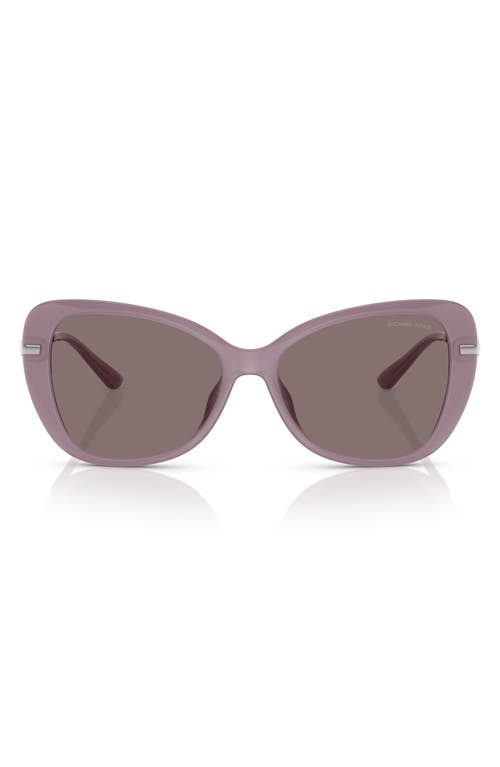 Michael Kors 56mm Butterfly Sunglasses in Violet 