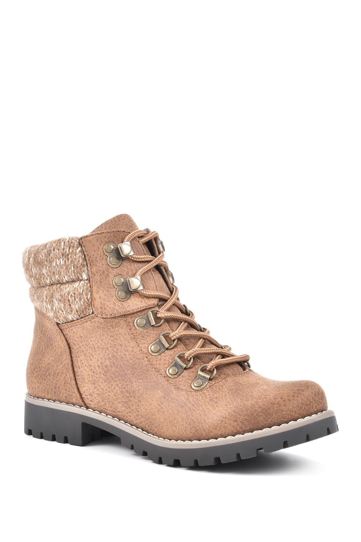 white mountain lace up booties