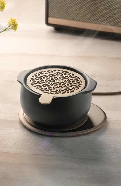 Ohom Jun Self-heating Diffuser Set In Inkstone Black