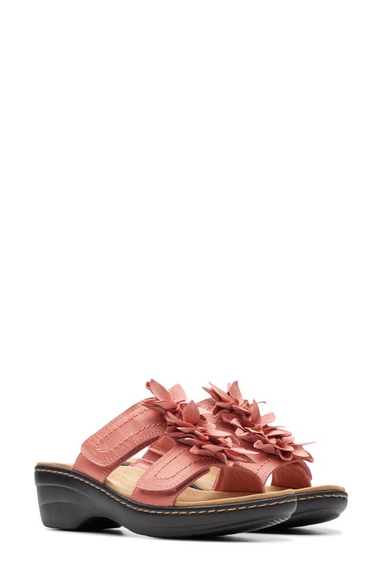 Shop Clarks ® Merliah Raelyn Sandal In Coral Leather