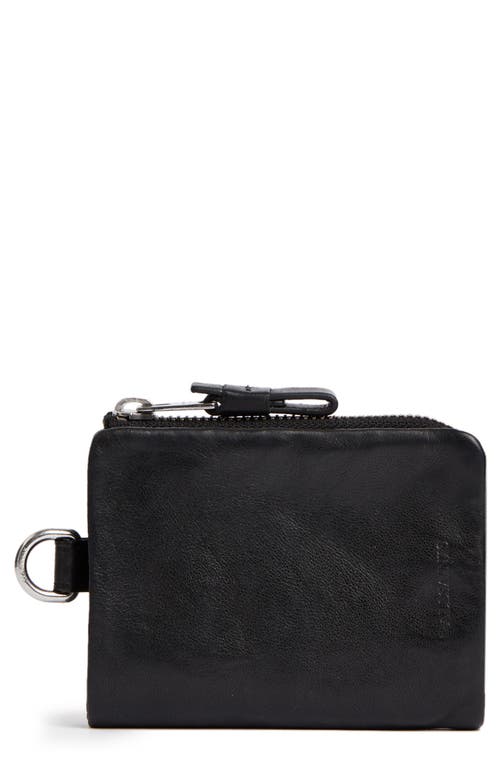 AllSaints Junction Leather Wallet in Black at Nordstrom