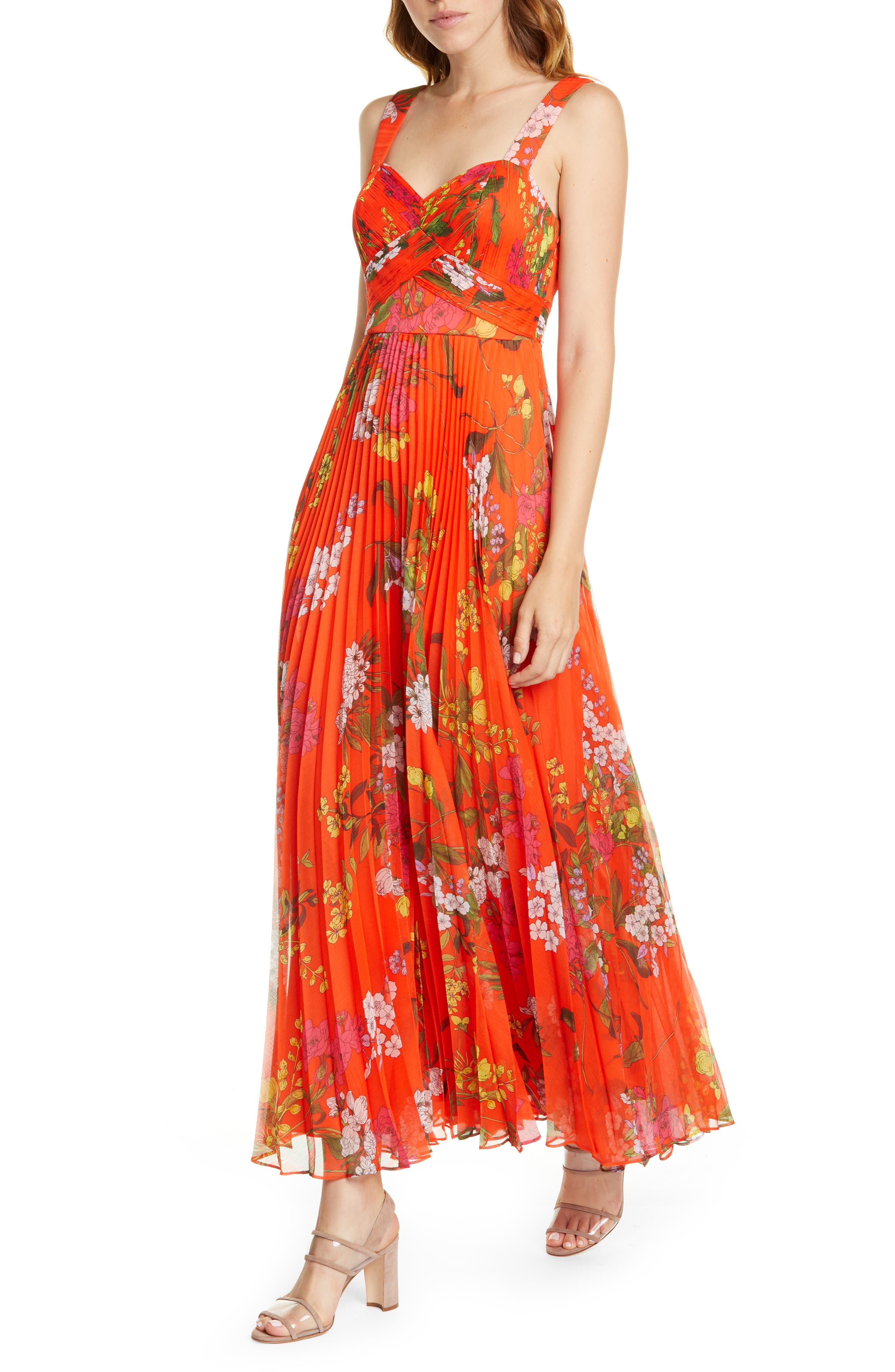 botanical print maxi dress leith