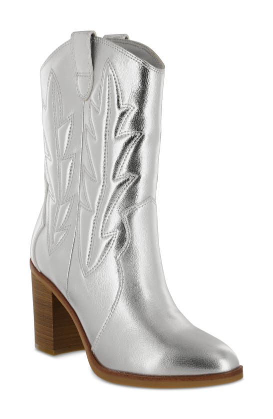 Shop Mia Raylyn Western Boot In Silver