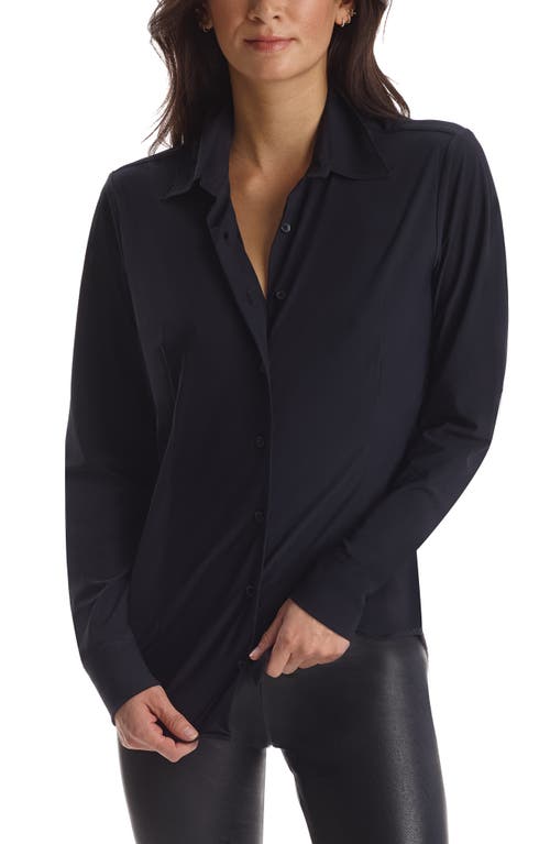 Classic Button-Down Shirt in Black