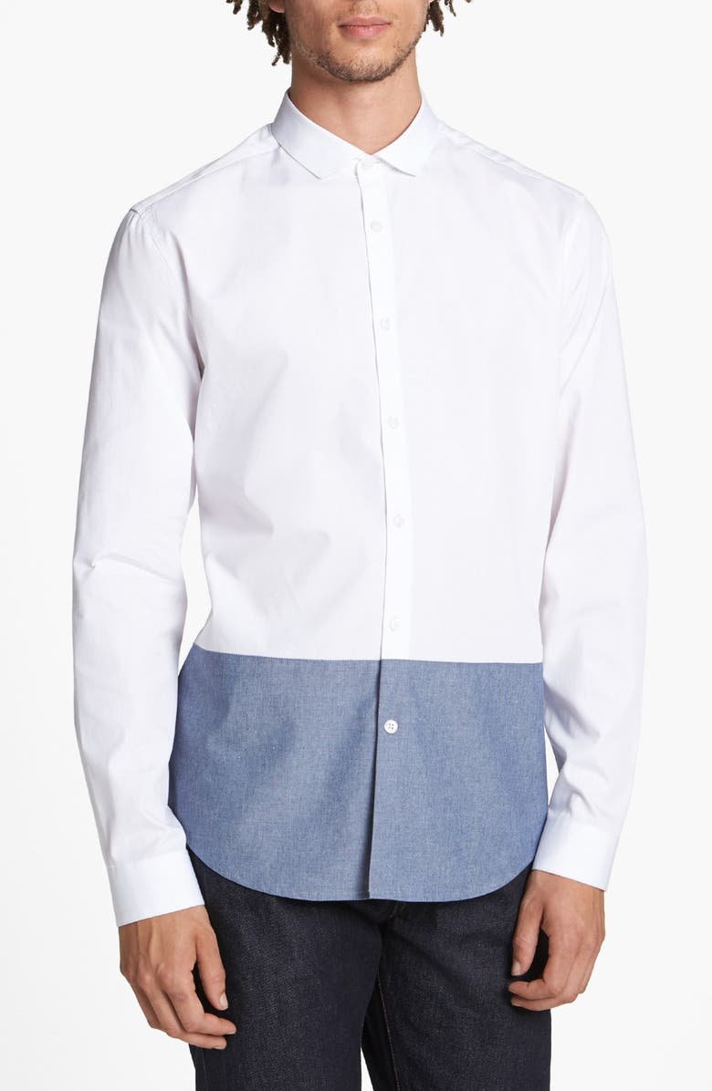 Topman 'Smart' Slim Fit Contrast Dress Shirt | Nordstrom