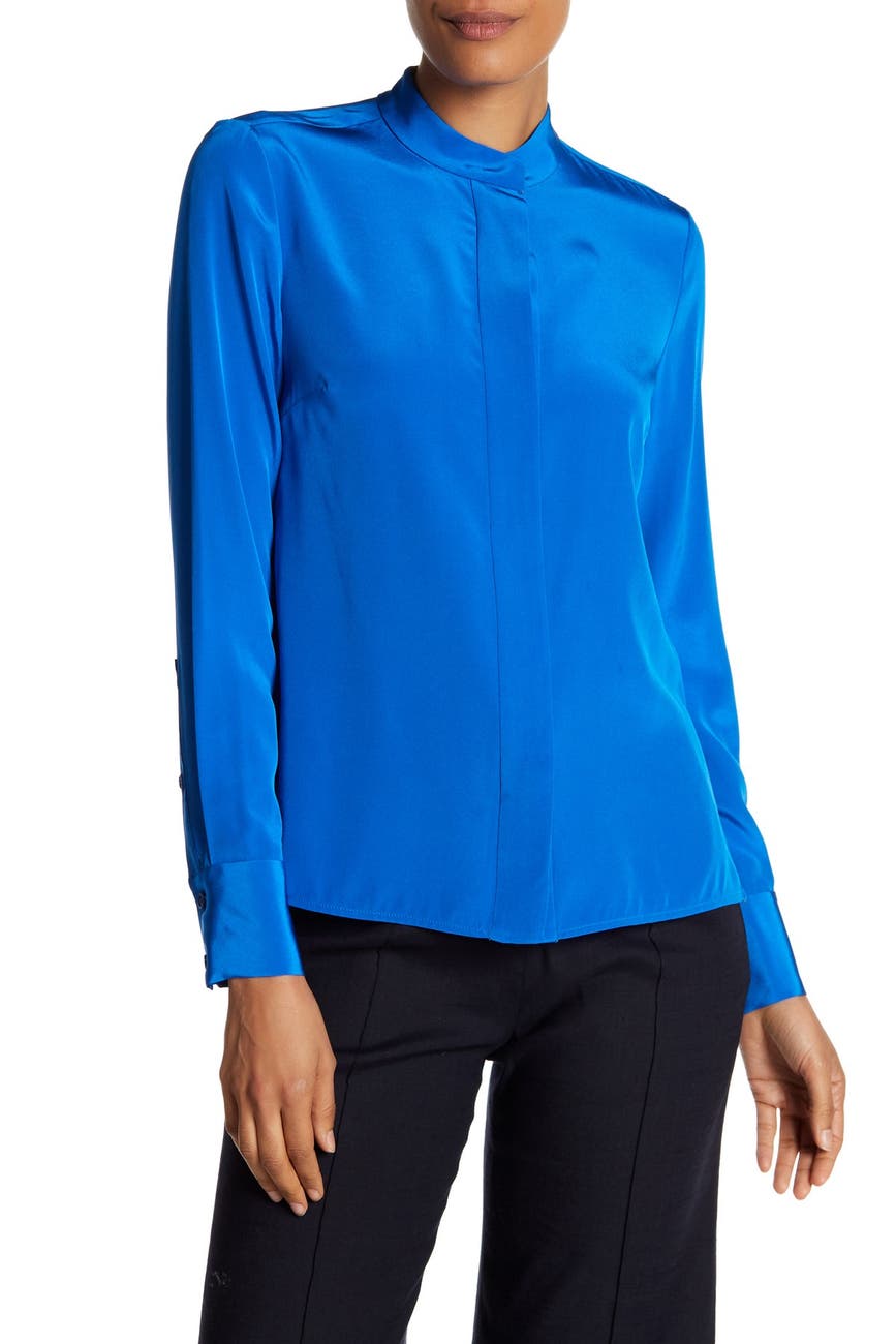 Diane von Furstenberg | Classic Button Down Silk Shirt | Nordstrom Rack