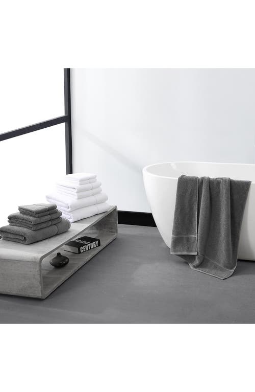 Vera Wang Modern Lux 6-piece Bath Towel, Hand Towel & Washcloth Set In Coal
