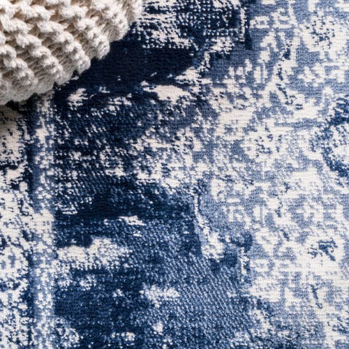 Jonathan Y Alhambra Ornate Medallion Modern Area Rug In Navy/ivory