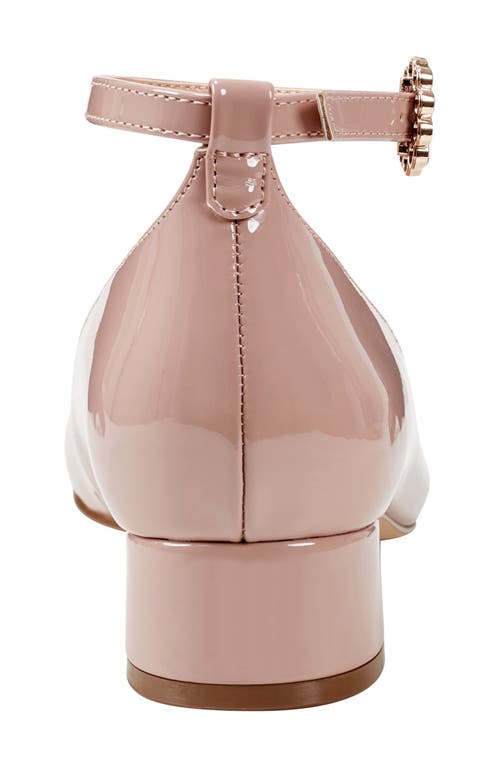 Bandolino Women's Lexy Ankle Strap Low Block Heel Pumps In Light Pink