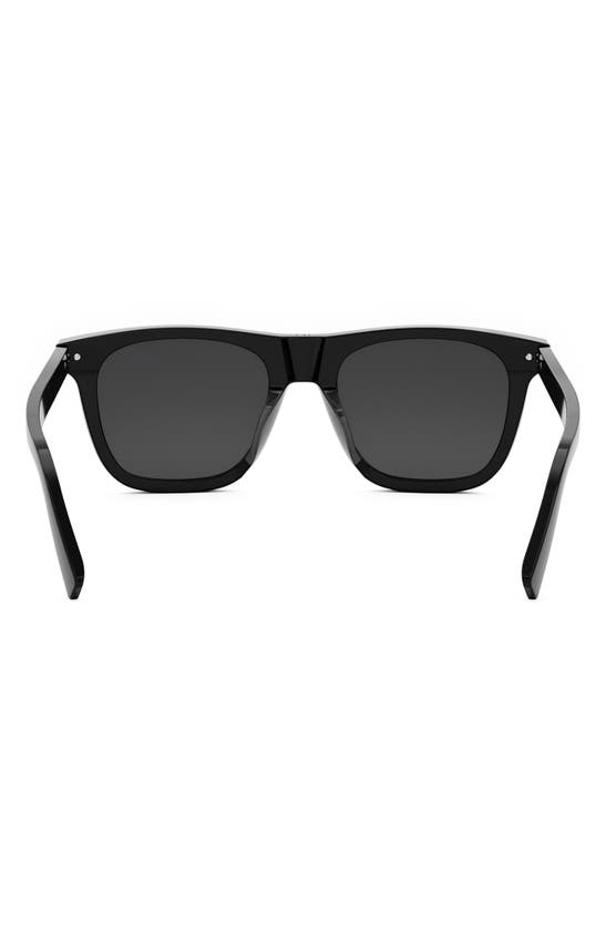 Shop Dior 'blacksuit S13i 53mm Geometric Sunglasses In Shiny Black / Smoke