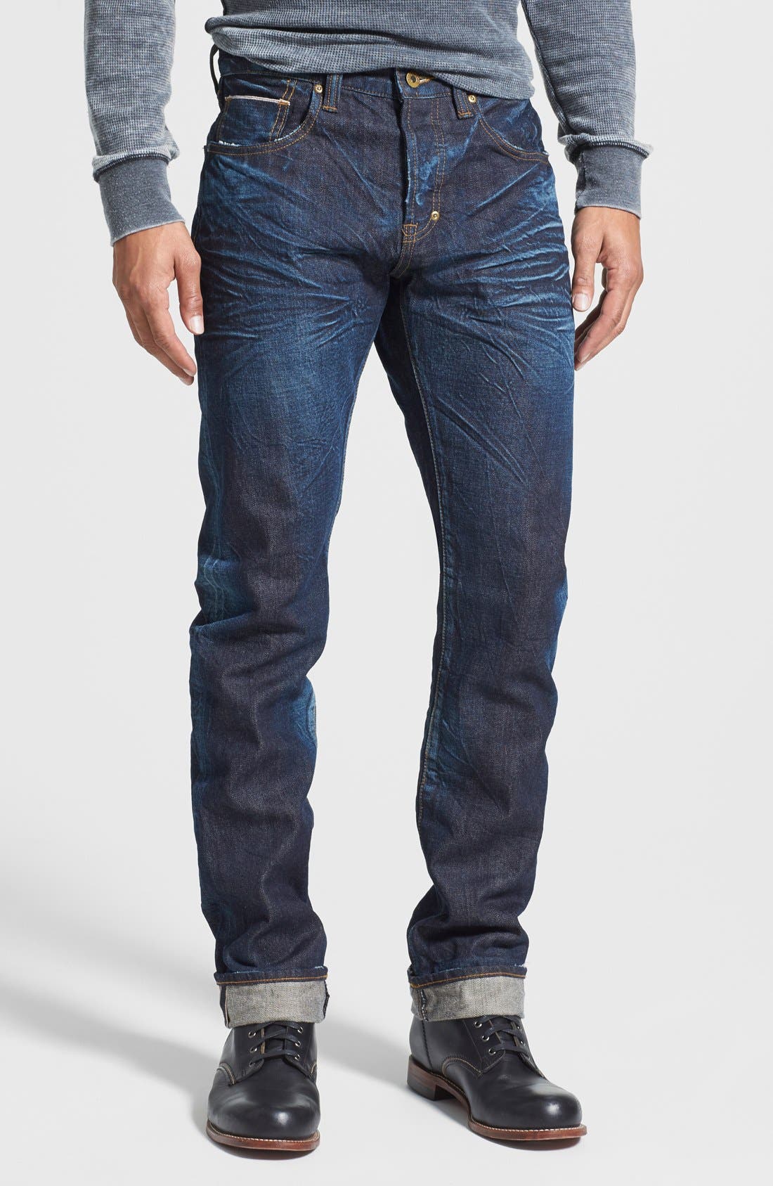 PRPS 'Demon' Slim Straight Leg Selvedge Jeans (6 Month) | Nordstrom