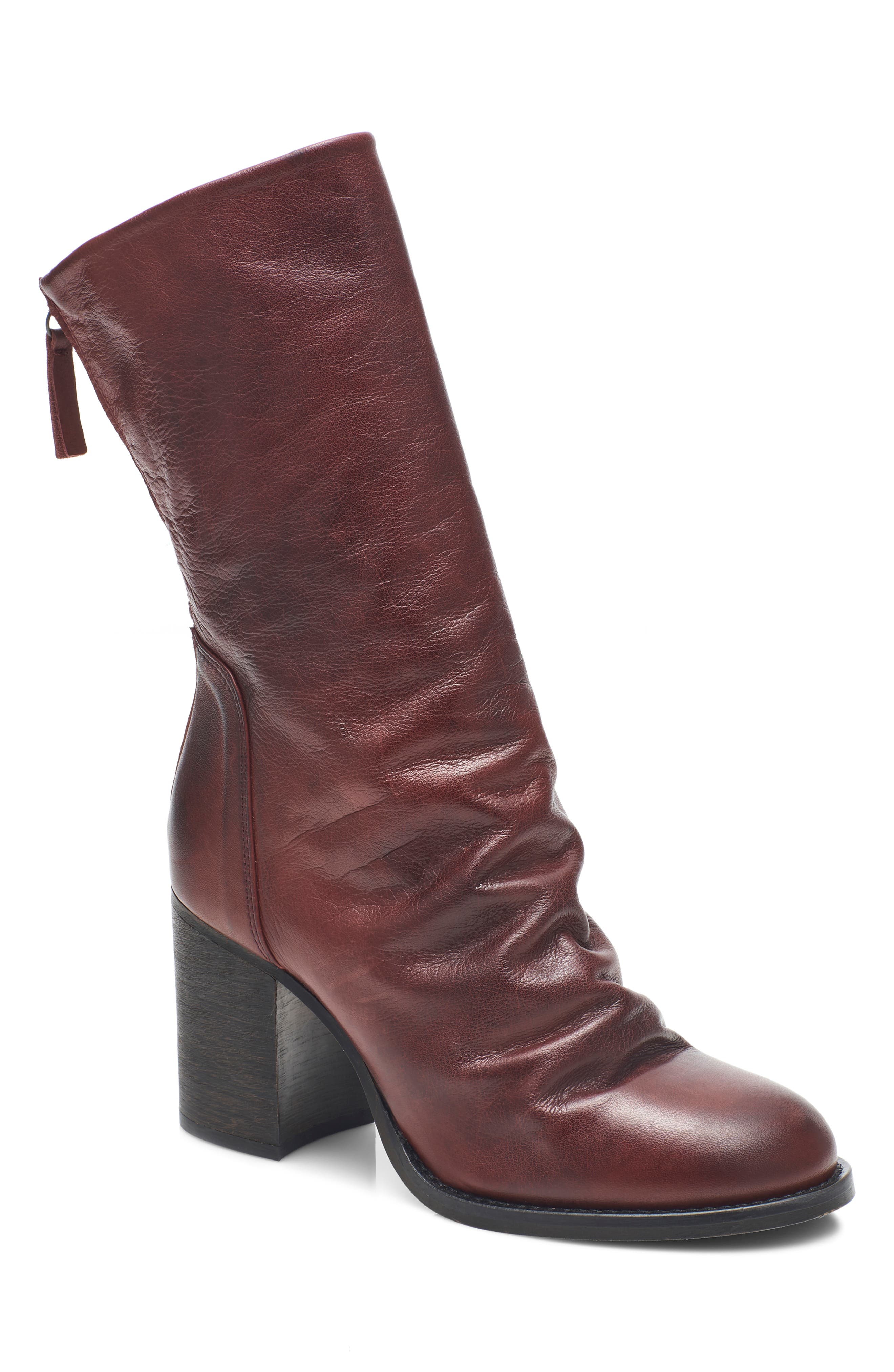 burgundy boots women