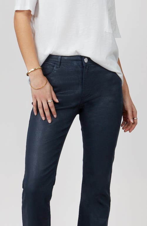 Shop Lola Jeans Billie High Rise Bootcut Jeans In Coated Ink Blue