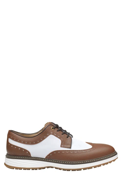 Johnston & Murphy Men's Waterproof Upton Gl3 Luxe Hybrid Shoes In Tan/white Wp Scotch Grain