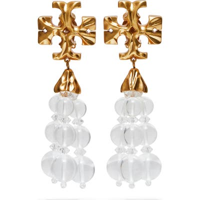Tory Burch Roxanne Carved Tassel Earrings