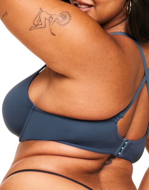 Shop Adore Me Janelle Contour Demi Bra In Dark Blue