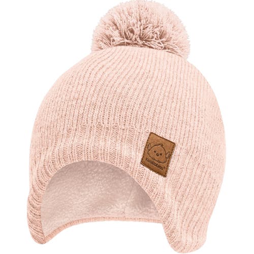 Keababies Muff Knitted Beanie In Blush