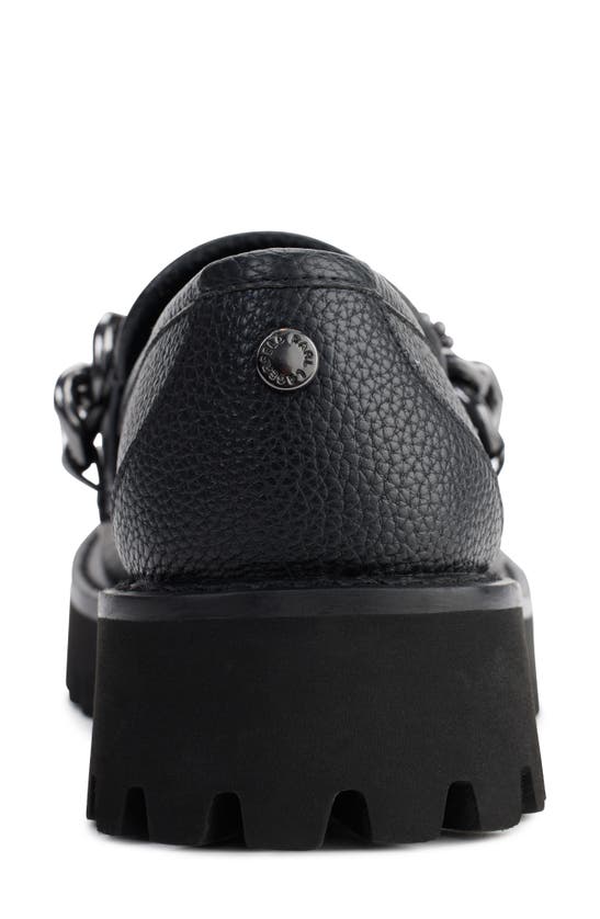 Shop Karl Lagerfeld Gala Lug Chain Loafer In Black Gunmetal Pearl