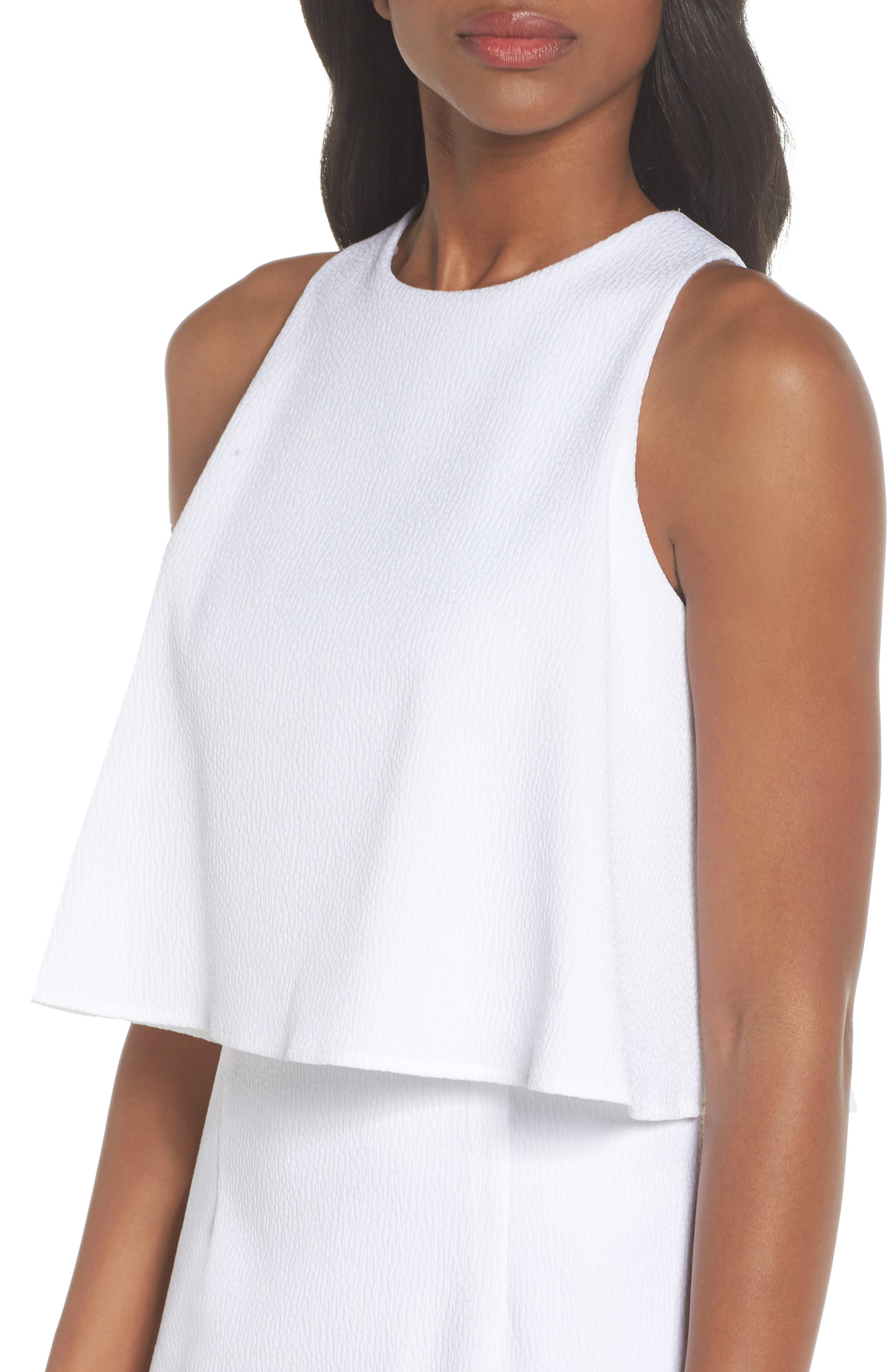 chelsea28 popover crop sheath dress