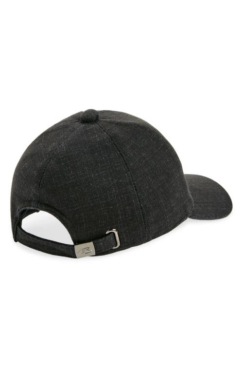 Shop Robert Barakett Microcheck Baseball Cap In Black