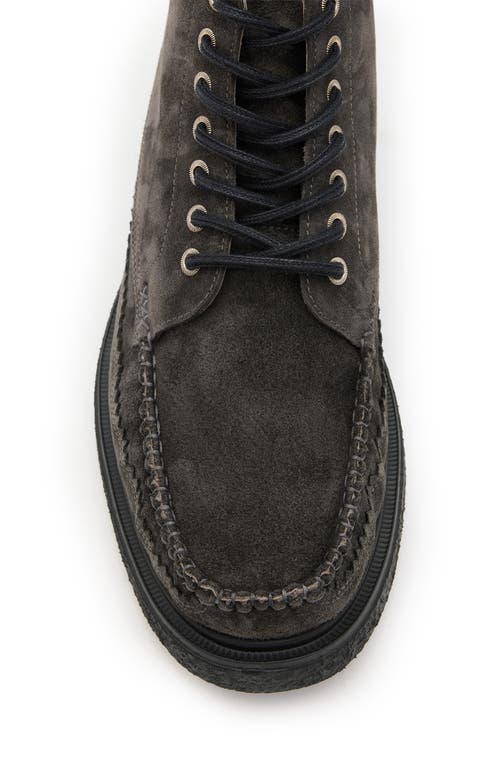 Shop Allsaints Gibbs Moc Toe Boot In Charcoal Grey