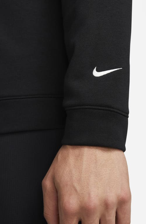 Shop Nike Dri-fit Track Club Long Sleeve Running T-shirt In Black/summit White