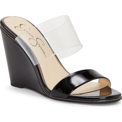 Jessica Simpson Winsty Wedge Slide Sandal, Black