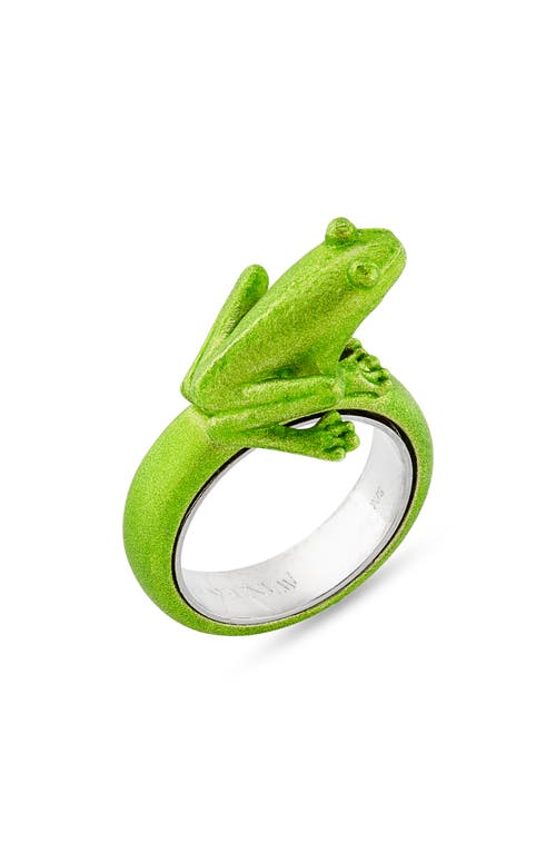 Frog Ring in Green