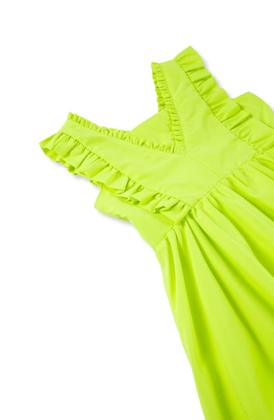 Shop Habitual Kids' Bubble Hem Dress In Lime