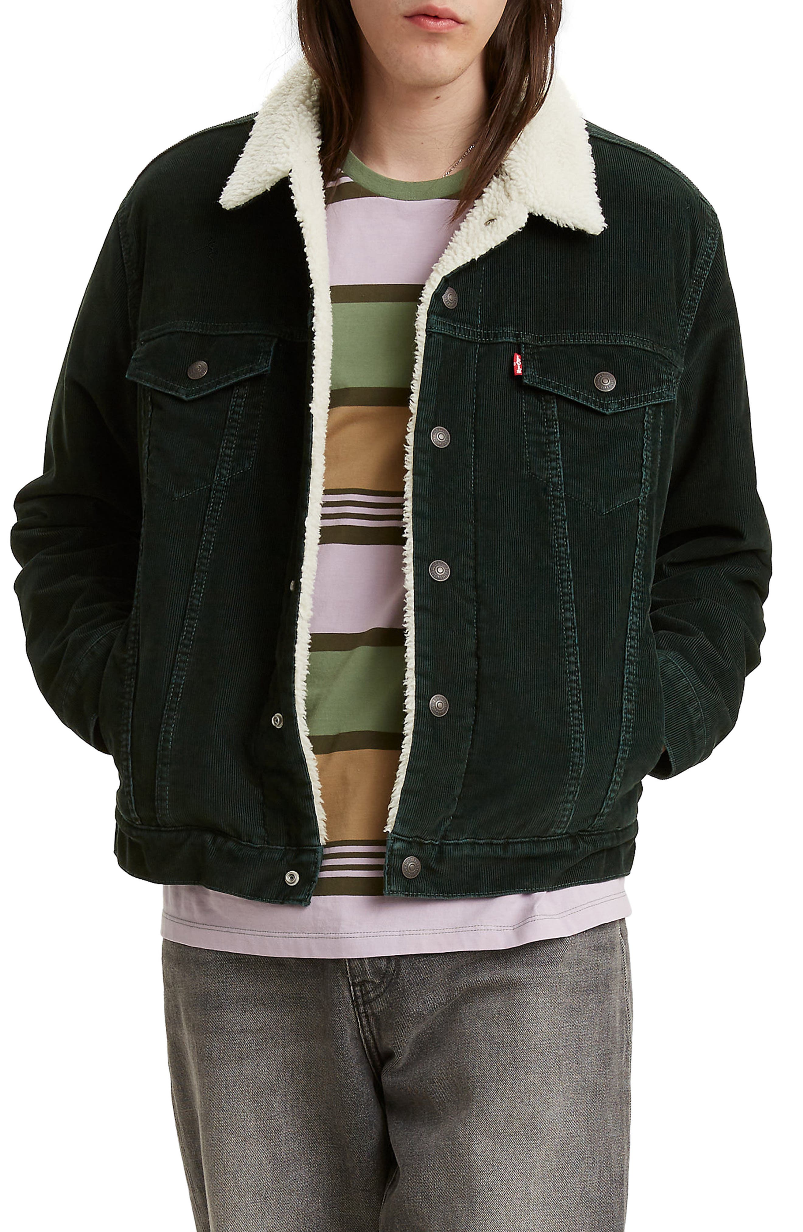 type 3 faux shearling trucker jacket