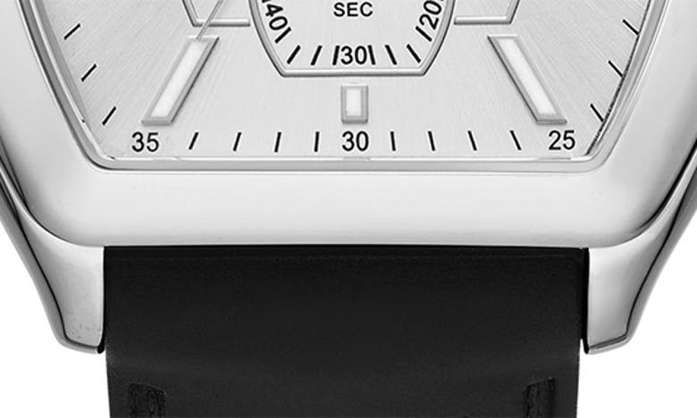 Shop Michele Relevé Sport Chronograph Silicone Strap Watch, 36mm In Black/silver