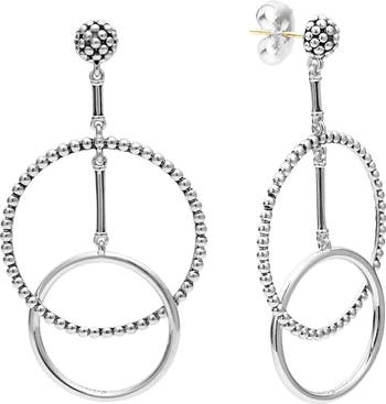 LAGOS Caviar High Low Hoop Earrings Nordstrom