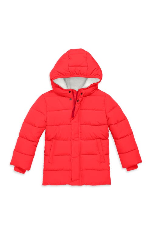 Primary Parka Puffer Coat In Tomato
