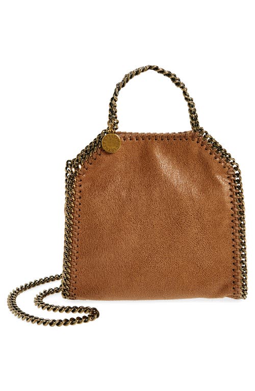 Stella Mccartney Tiny Falabella Faux Leather Tote In Pecan
