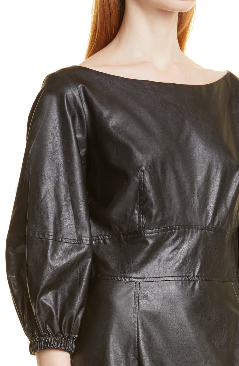 Ba Sh Faux Leather Puff Sleeve Dress Nordstrom Ba Sh Faux Leather Puff Sleeve Dress Nordstrom