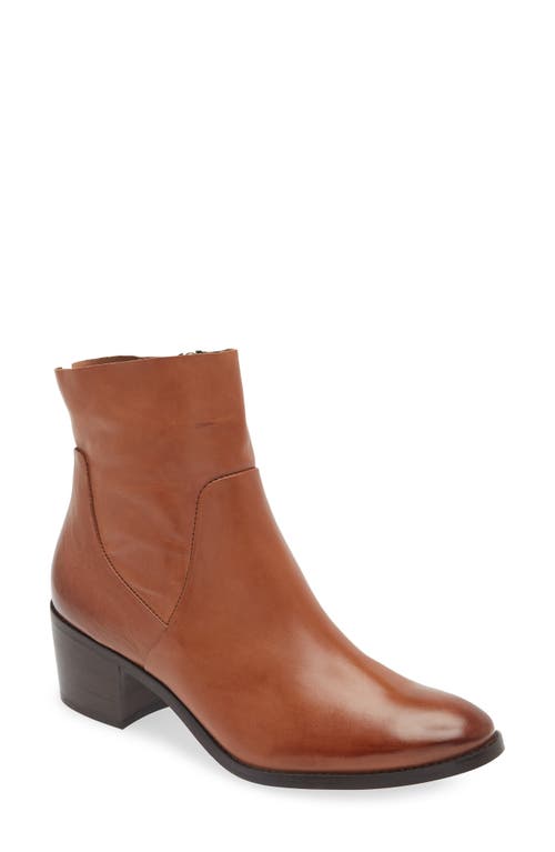 Suzette Bootie in Cognac Leather