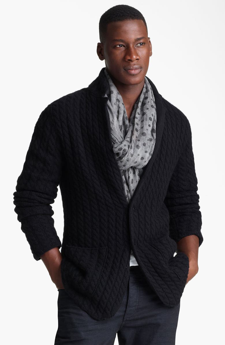 John Varvatos Collection Double Layer Cashmere Sweater | Nordstrom