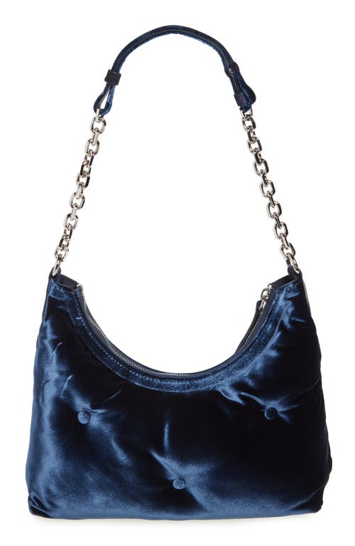 Maison Margiela Small Glam Slam Velvet Hobo Bag In Cosmo